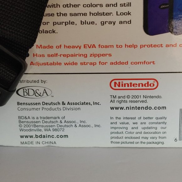 Nintendo 2001 Game Boy Carry Case NWT - Picture 4 of 11